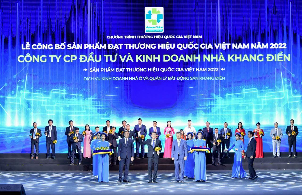 Khang Điền (KDH) vinh dự là 1 trong những doanh nghiệp BĐS đạt Thương hiệu quốc gia Việt Nam